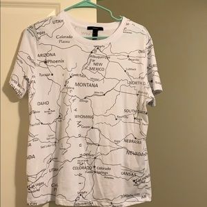 Top with map type of thing of some US south states